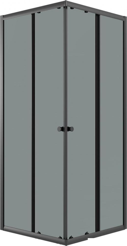 Душевой уголок Niagara Eco NG-1008-14QT 80x80x190 (черный/стекло тонированное)