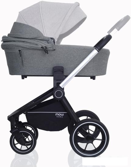 Универсальная коляска Rant MOWbaby Zoom PU (2 в 1, silver grey)