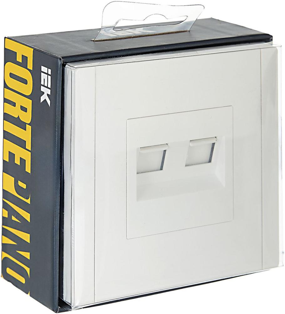Розетка компьютерная IEK Forte&amp;Piano FP-K20-1-K01