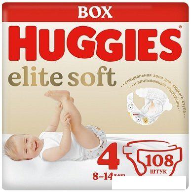 Подгузники Huggies Elite Soft Box 4 (108 шт) Подгузники Huggies Elite Soft Box 4 (108 шт)