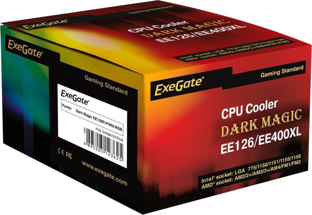Кулер для процессора ExeGate Dark Magic EE126R-PWM.RGB EX286157RUS