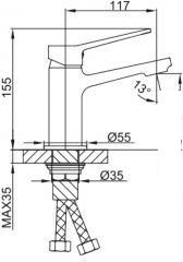 Смеситель FRAP H62-9 F1062-9