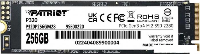 SSD Patriot P320 256GB P320P256GM28