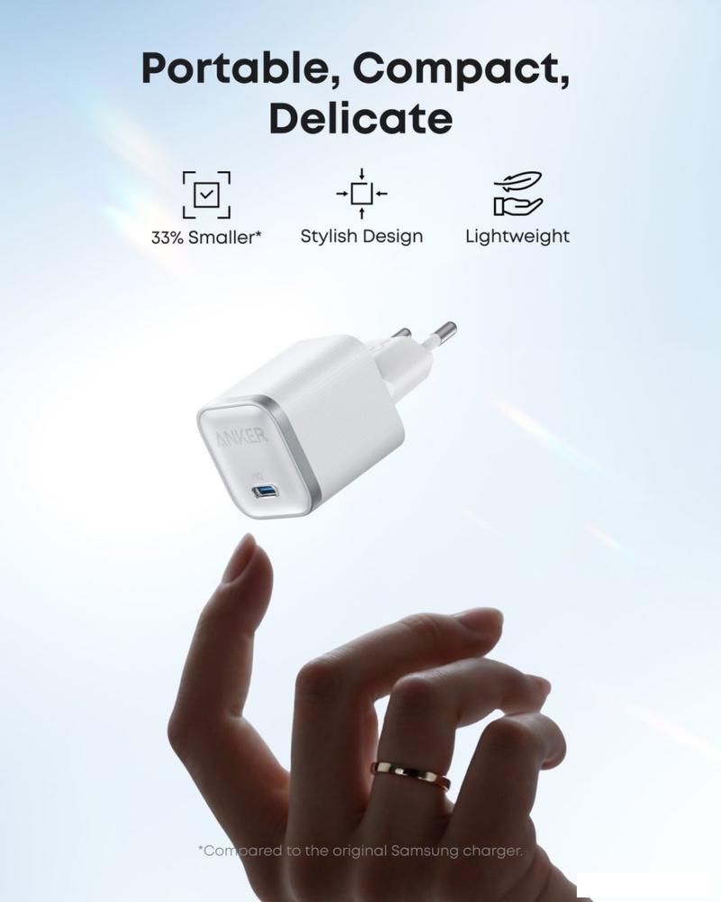 Сетевое зарядное Anker Nano Charger A2692 45W (белый)