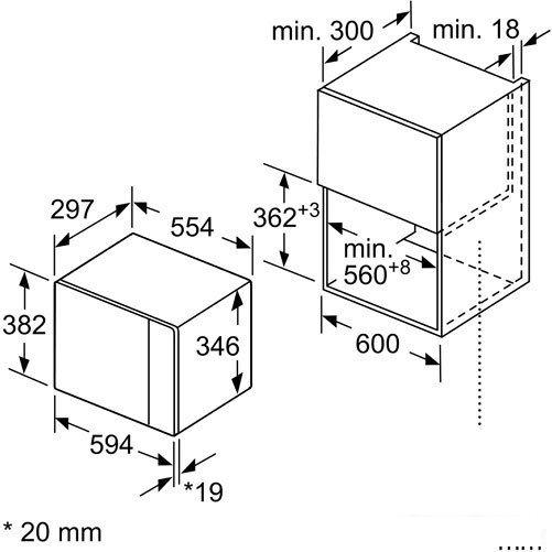 Микроволновая печь Bosch BFL524MS0