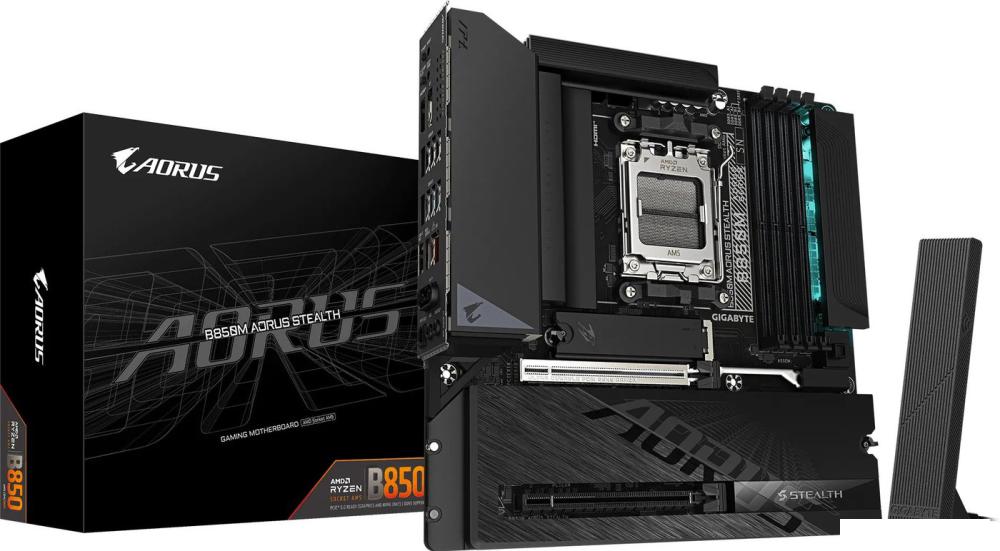Материнская плата Gigabyte B850M Aorus Stealth (rev. 1.0)