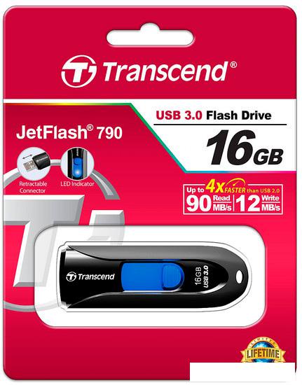 USB Flash Transcend JetFlash 790 16GB (TS16GJF790K)