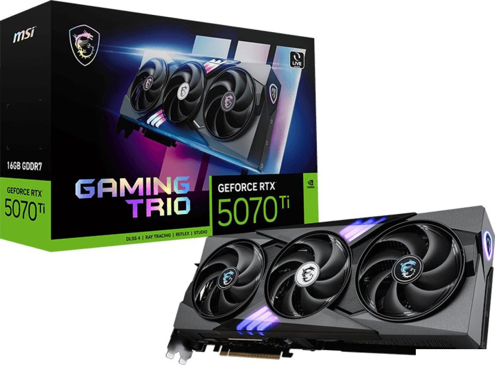 Видеокарта MSI GeForce RTX 5070 Ti 16G Gaming Trio