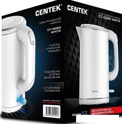 Электрический чайник CENTEK CT-0020 (белый)