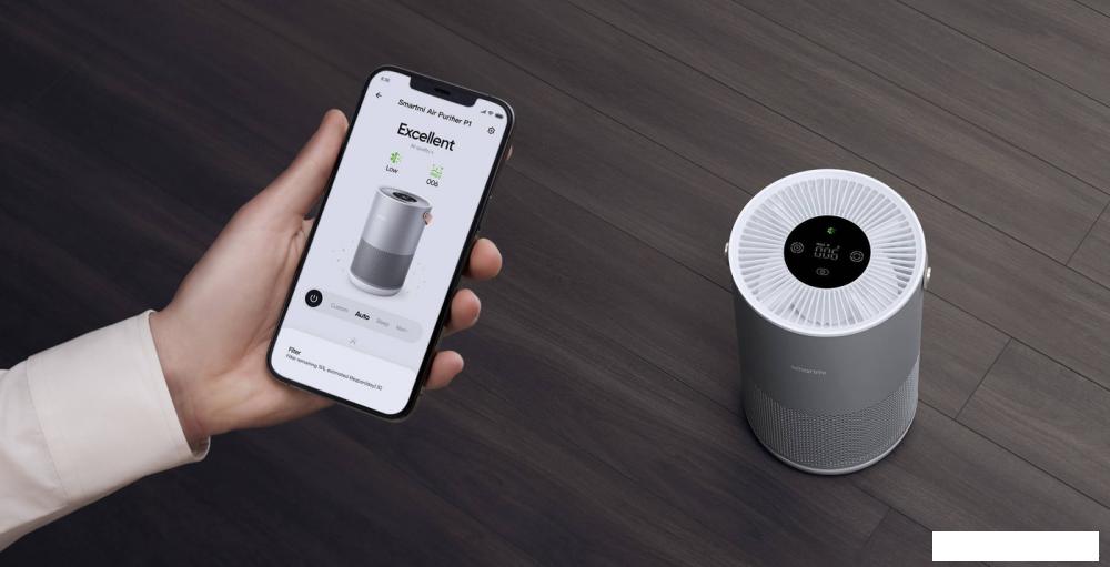 Очиститель воздуха SmartMi Air Purifier P1 ZMKQJHQP12 (международная версия, серебристый)