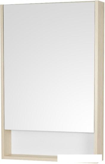 Акватон Шкаф с зеркалом Сканди 55 1A252102SDB20 (белый/дуб верона)