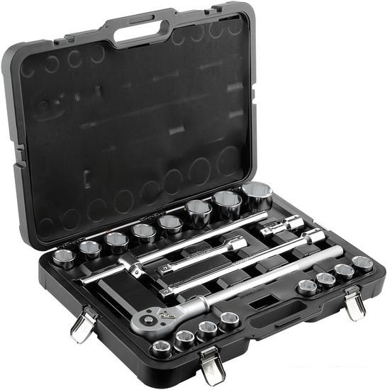 Набор трещотка с головками Berger BG021-34 (21 предмет)