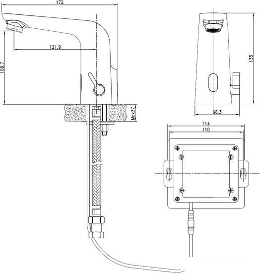Смеситель Cersanit Sense A63106