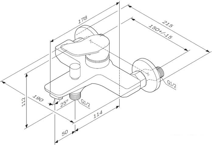 Смеситель AM.PM X-Joy F85A10000
