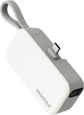 Внешний аккумулятор Momax 1-Power Mini 3-in-1 USB-C IP130 5000mAh (белый)