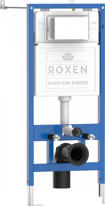 Инсталляция для унитаза Roxen StounFix Dual Fresh 710200 с удлиненными креплениями в комплекте и встр. контейнером для гигиенических таблеток (аромадозатор)