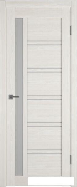 Межкомнатная дверь Atum Pro Х38 80x200 (artic oak, стекло white cloud)