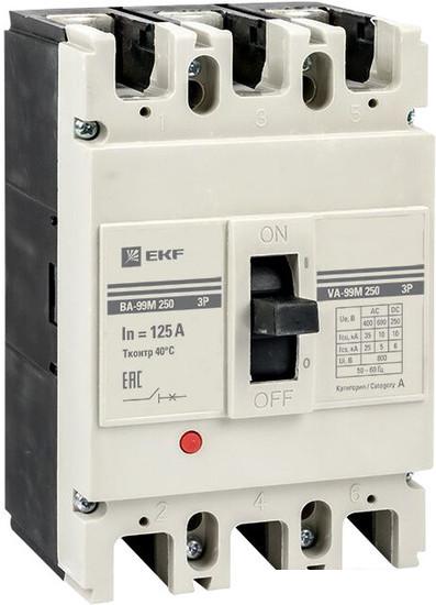 Выключатель автоматический EKF PROxima ВА-99М 250125А 3P 35кА mccb99-250-125m