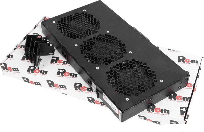 Блок вентиляторов для серверного шкафа Rem R-FAN-3K-1U-9005
