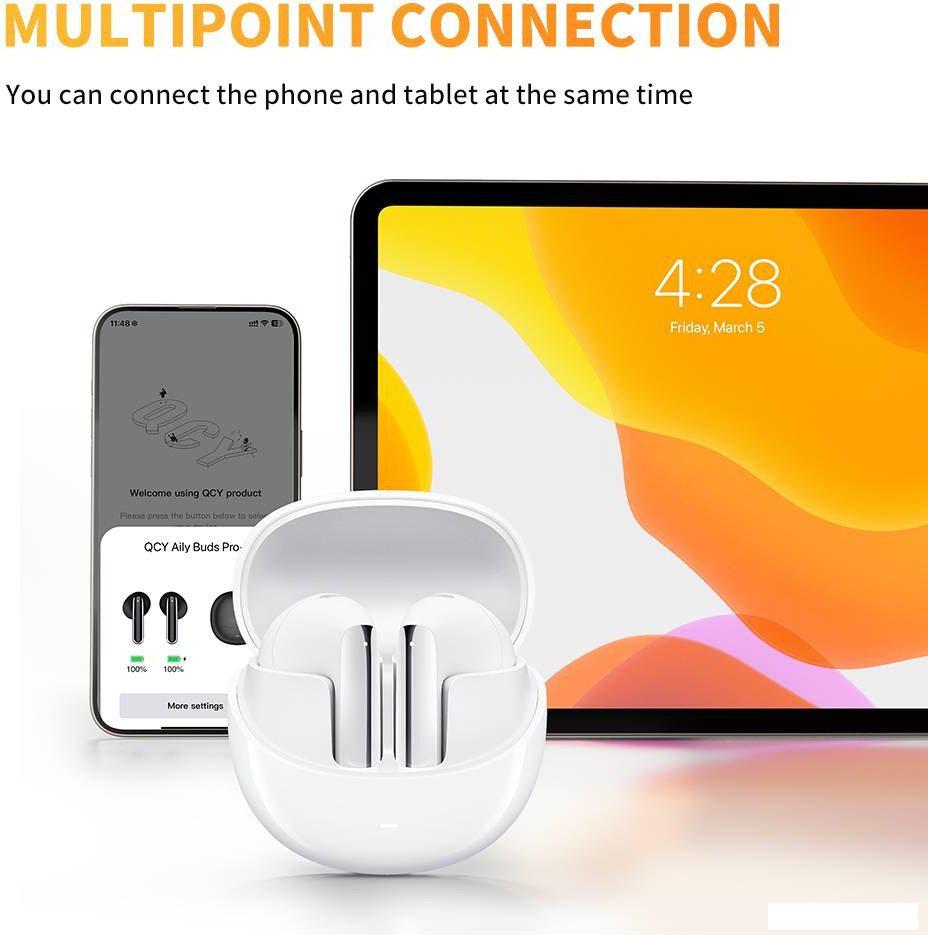 Наушники QCY AilyBuds Pro (белый)