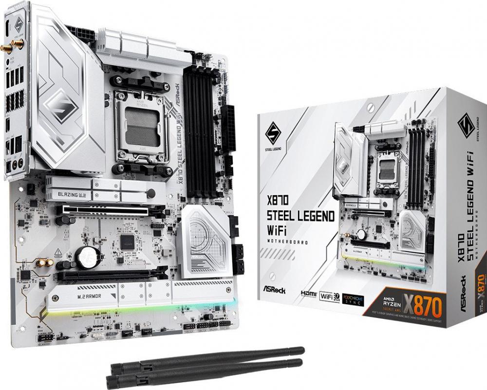 Материнская плата ASRock X870 Steel Legend WiFi