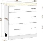 Шкаф напольный Кортекс-мебель Корнелия Лира НШ80р3ш (береза/королевский опал)