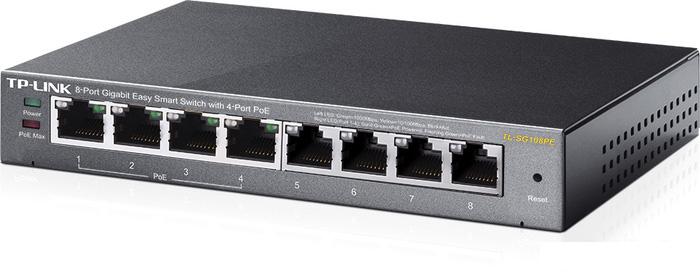 Настраиваемый коммутатор TP-Link TL-SG108PE