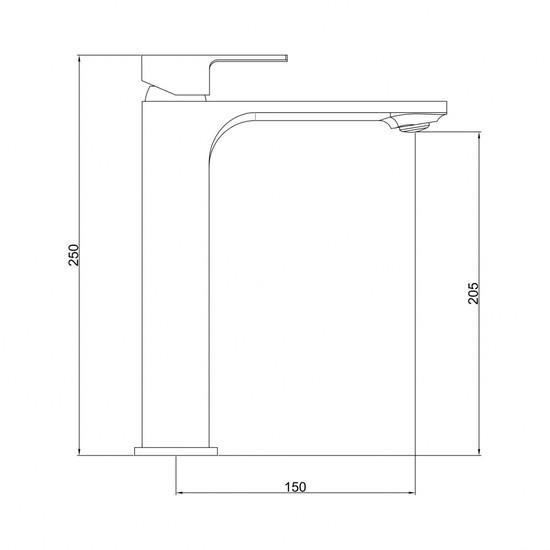 Смеситель Gross Aqua Edge 6125880C