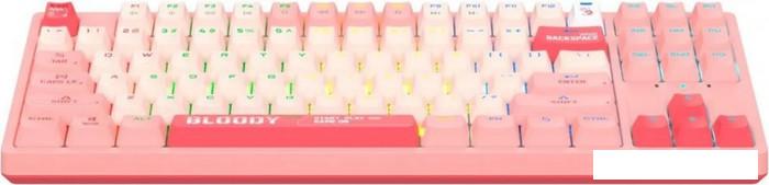 Клавиатура A4Tech Bloody S87 Energy Pink (Bloody BLMS Red Plus)