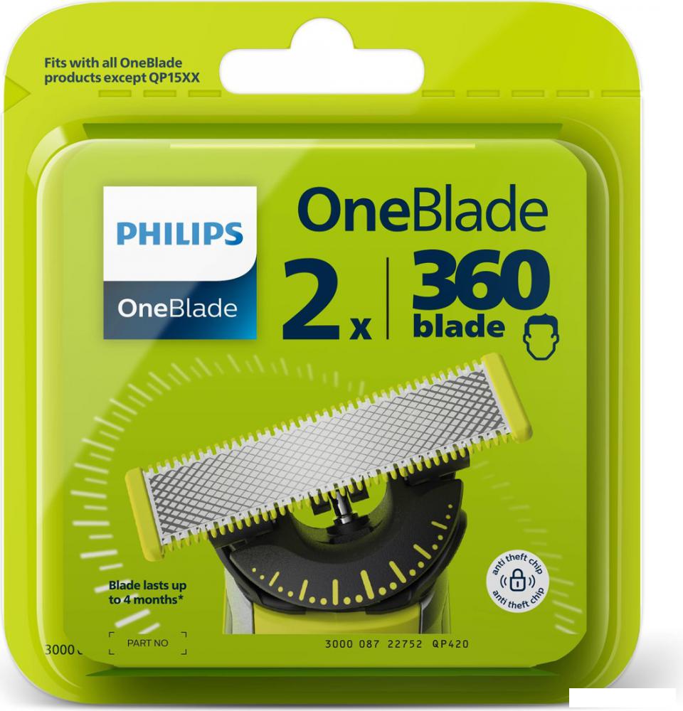 Сменное лезвие Philips OneBlade 360 QP420/50 (2 шт)
