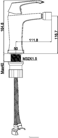 Смеситель Maxonor Pure Life PL5088-16