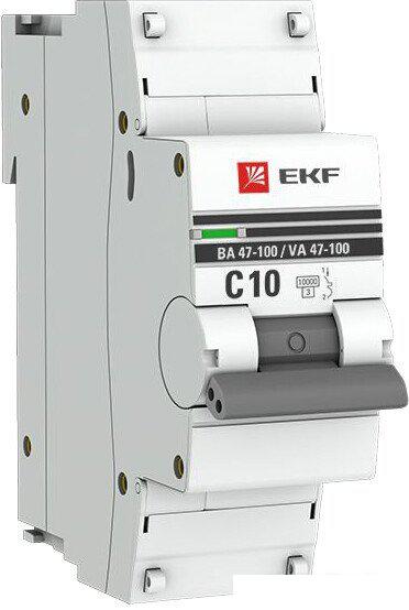 Выключатель автоматический EKF PROxima ВА 47-100 1P 10А (C) 10kA mcb47100-1-10C-pro
