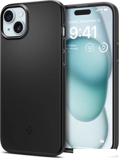 Чехол для телефона Spigen Thin Fit для iPhone 15 ACS06776 (черный)