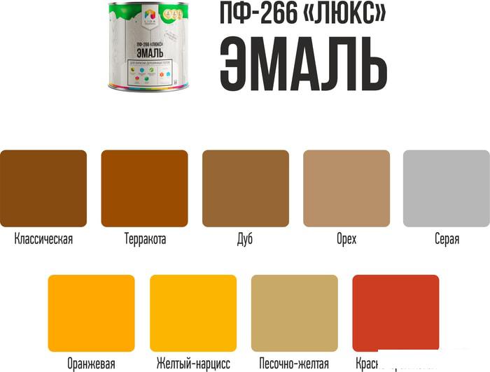 Эмаль LIDA ПФ-266 Люкс 2 л (классический)