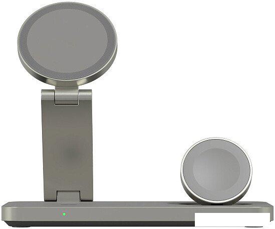 Беспроводное зарядное Magssory Yoga 3 в 1 Charging Station для Samsung Qi2 WCH017t (титан)