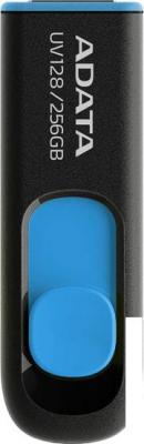 USB Flash ADATA DashDrive UV128 256GB (черный/синий)