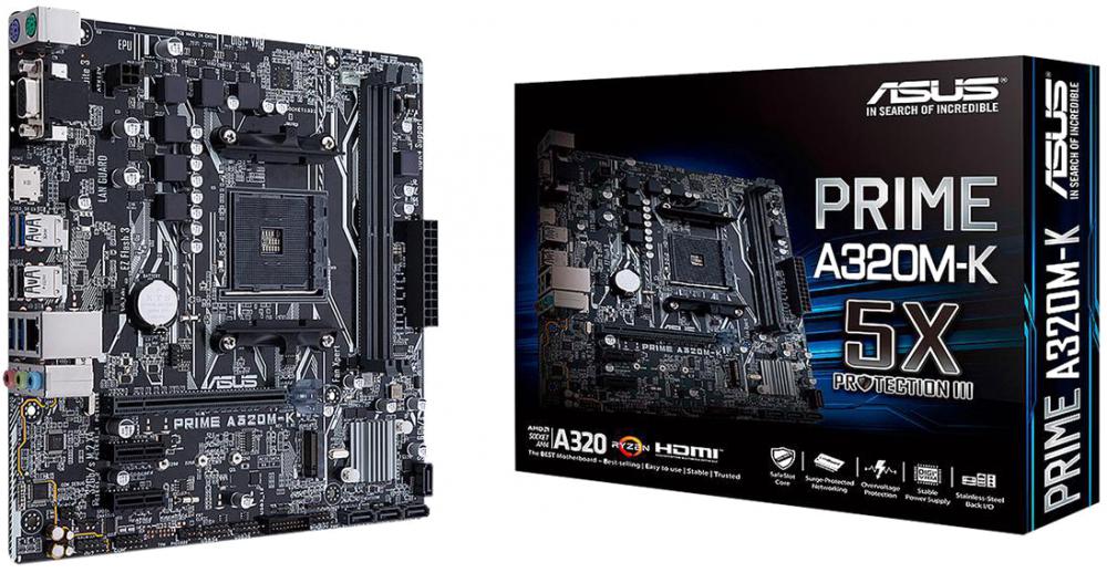 Материнская плата ASUS Prime A320M-K