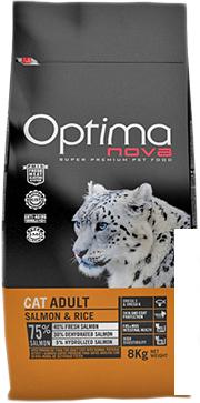 Сухой корм для кошек Optimanova Cat Adult Salmon &amp; Rice 8 кг