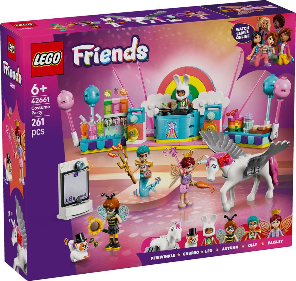 Конструктор LEGO Friends Костюмированная вечеринка с единорогом и феей 42661