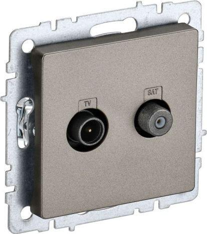 Розетка телевизионная IEK Brite BR-AF20-O-K37