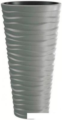 Кашпо Prosperplast Sand Slim DPSA400-405U (серый)