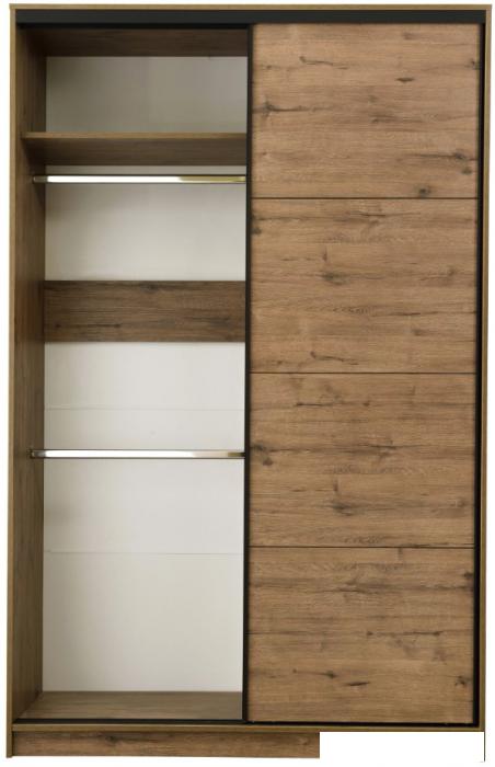 Шкаф-купе Рэйгрупп Bromo VVH 02 РГ-11.02 B 140 VVH 140x220.5 (дуб велингтон/черный)