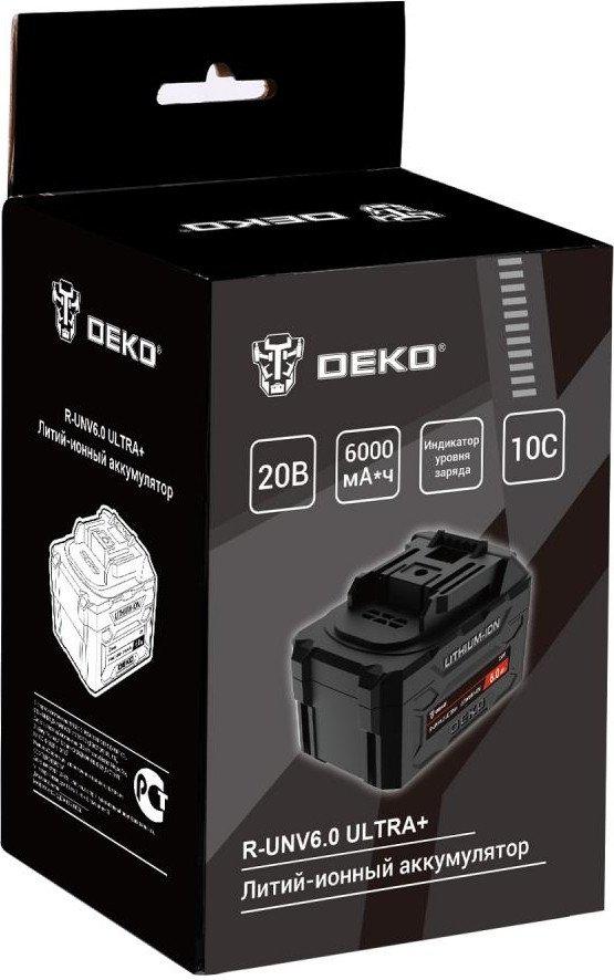 Аккумулятор Deko R-UNV6.0 Ultra+ 083-1019 (20В/6 Ач)