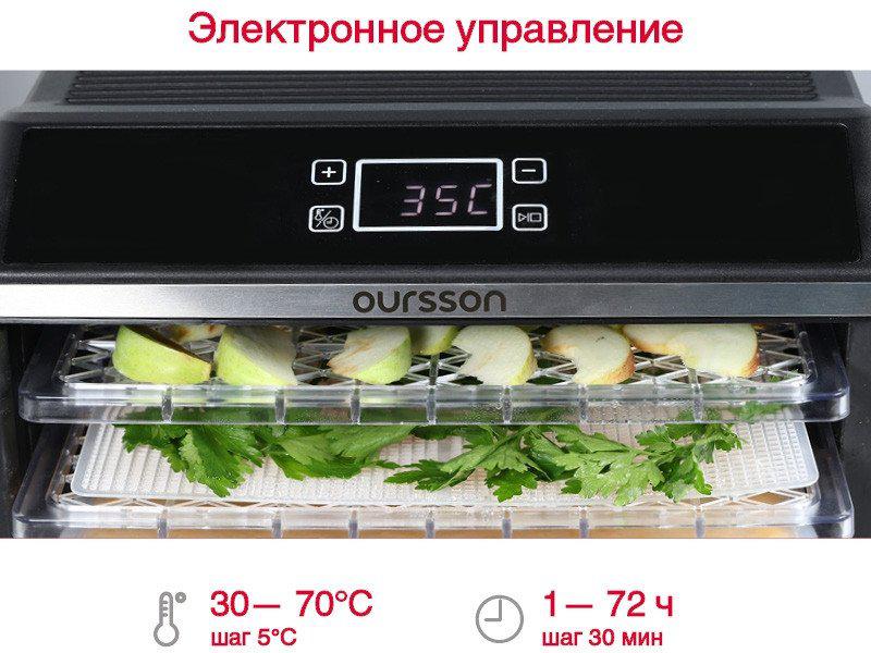 Сушилка для овощей и фруктов Oursson DR60102D/BL