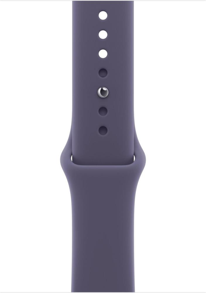 Умные часы Apple Watch Series 11 46 мм (алюминиевый корпус, серебристый/фиолетовый туман, спортивный силиконовый ремешок M/L)