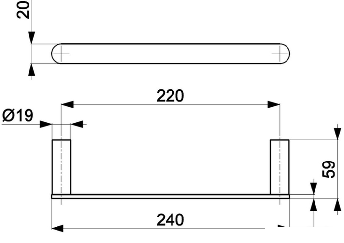Держатель для полотенца Armatura 864-025-00