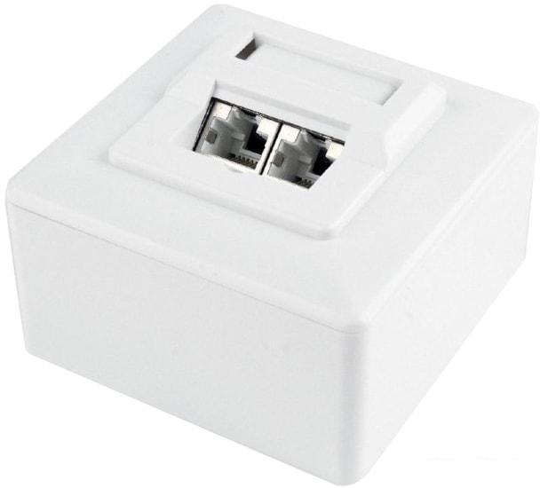 Розетка компьютерная Gembird MWS-2S6-01