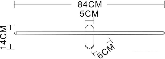 Подсветка для зеркал Arte Lamp 6648349, Подсветка для картин и зеркал Arte Lamp Prima A2028AP-1