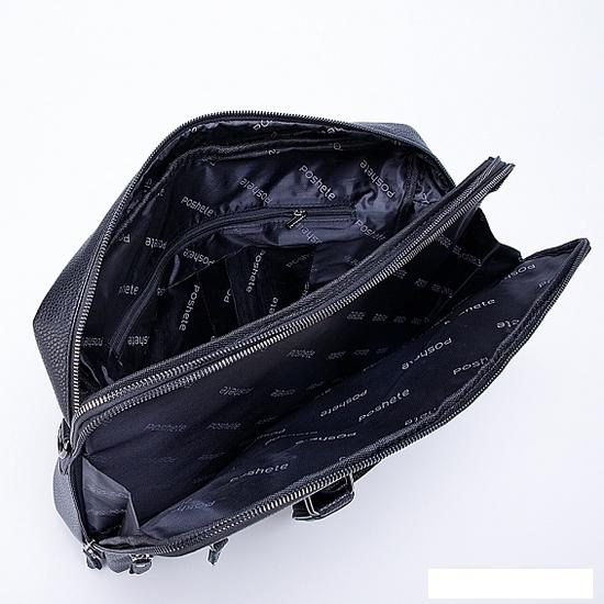 Мужская сумка Poshete 249-8193-8-BLK (черный)