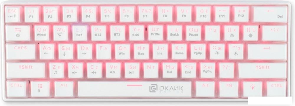 Клавиатуры Оклик K763W (белый)